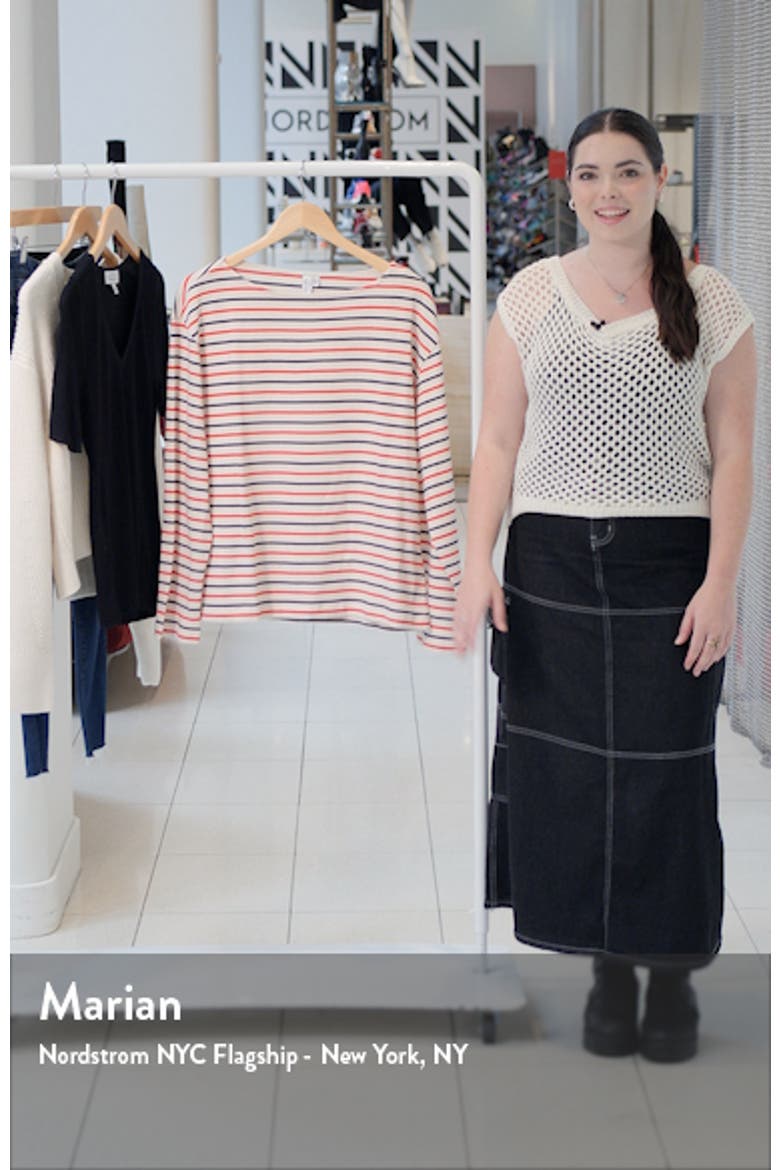 Stripe Long Sleeve Cotton Top video