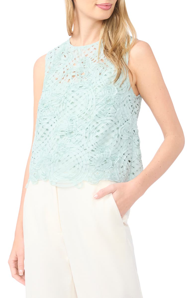 Ted Baker Hazel Sheer Lace Shell, Main, color, 