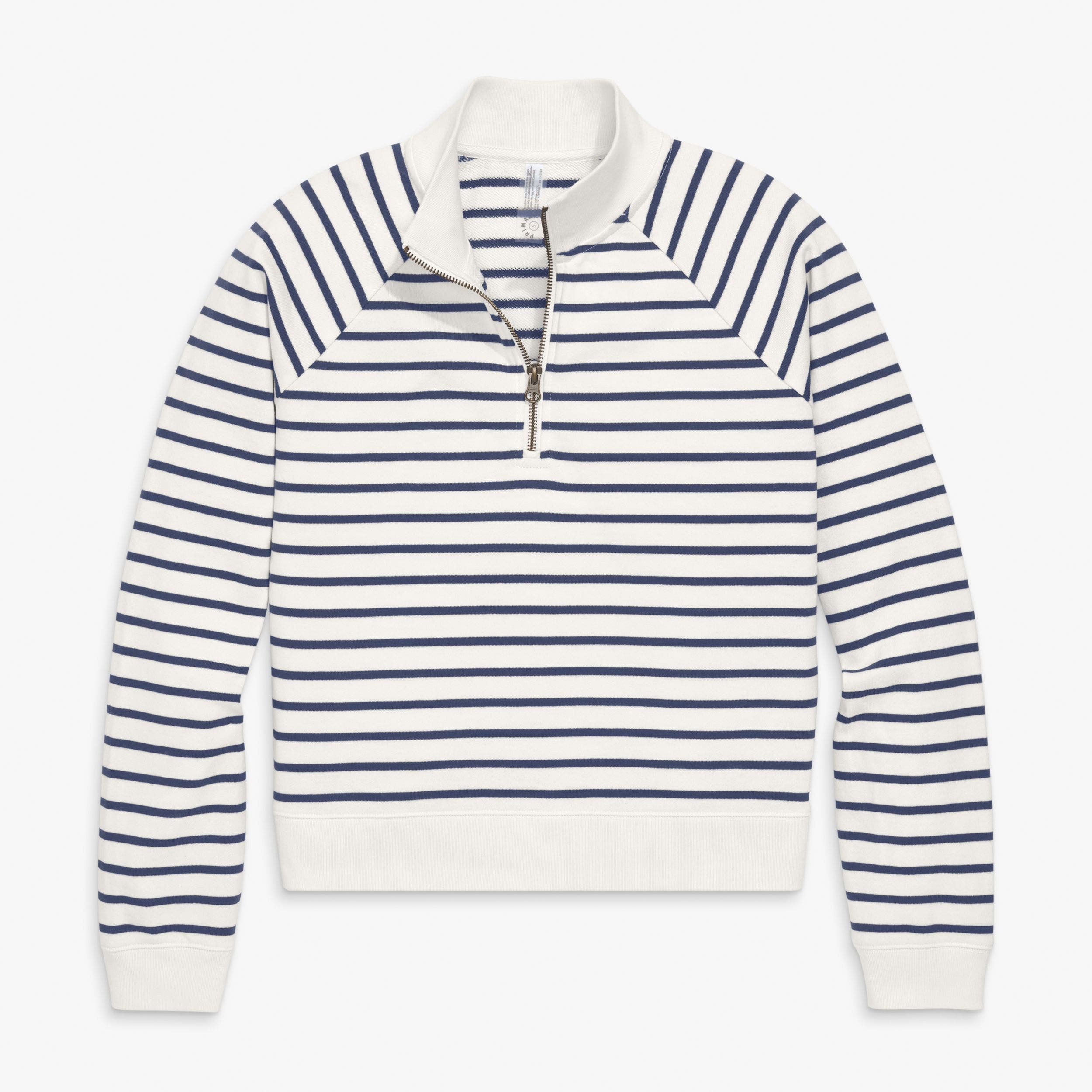 Primary Adult Half-zip Sweatshirt In White
