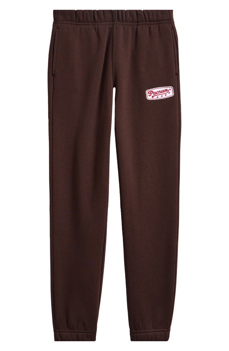 PacSun Kids' Logo Patch Sweatpants, Main, color, Chocolate