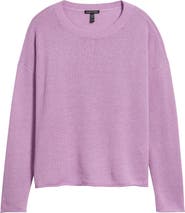 Eileen Fisher Crewneck Organic Linen & Organic Cotton Sweater