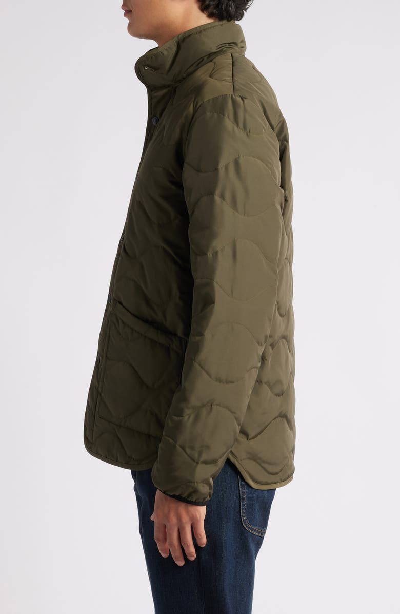 Schott NYC Wrinkle Resistant Down Military Jacket, Alternate, color, Olive