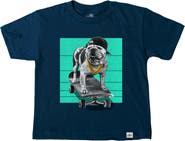 Kid Dangerous Bulldog Skater Graphic T-Shirt