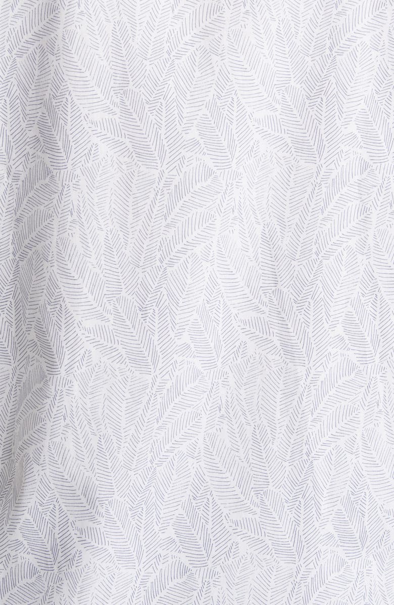 Ted Baker London Apsley Linear Leaf Short Sleeve Button-Up Shirt, Alternate, color,