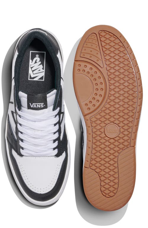 Vans Lowland 2.0 Low Top Sneaker In Black/white