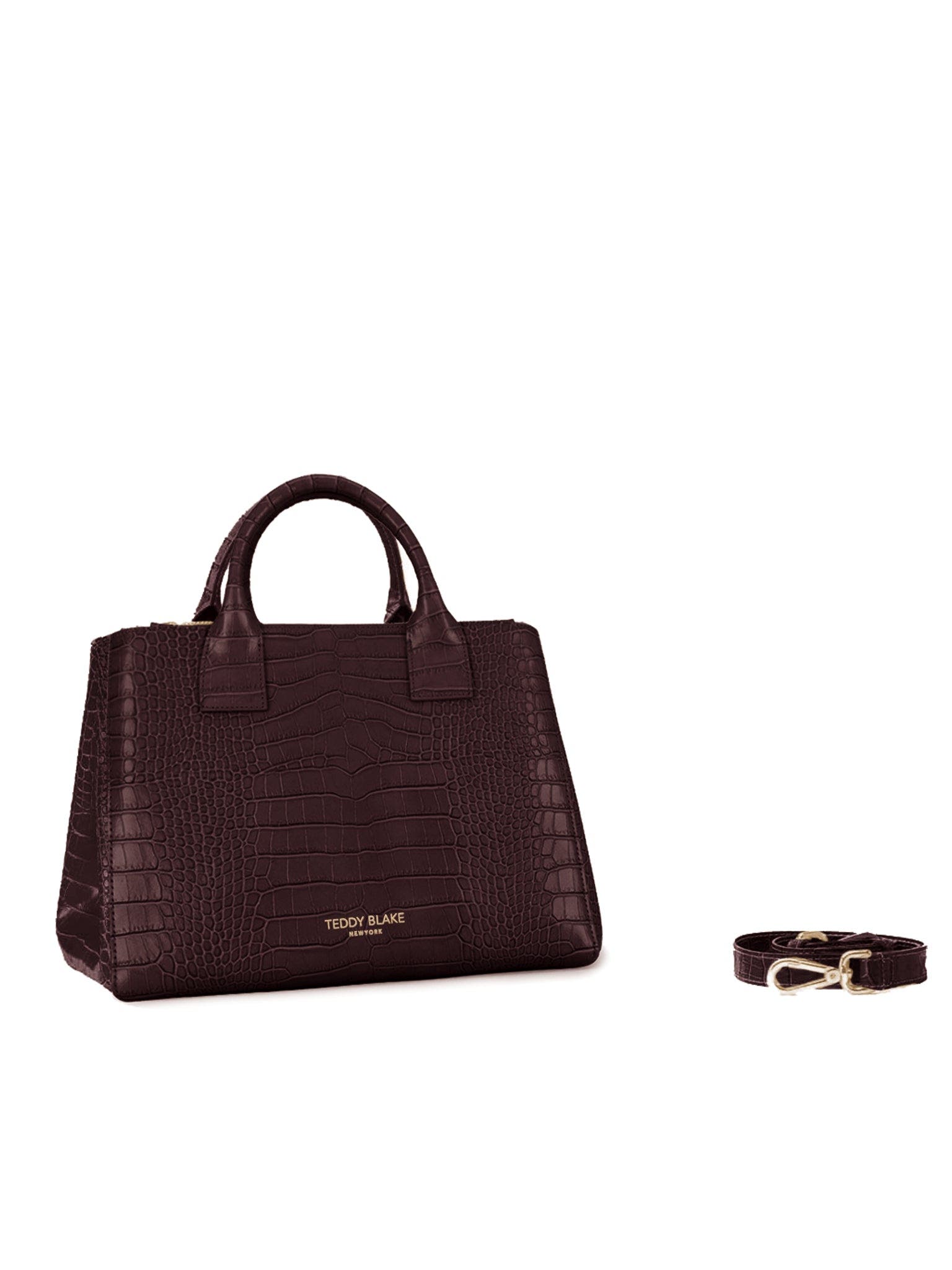 Teddy Blake Bella Croco 12", Alternate, color, Dark Brown
