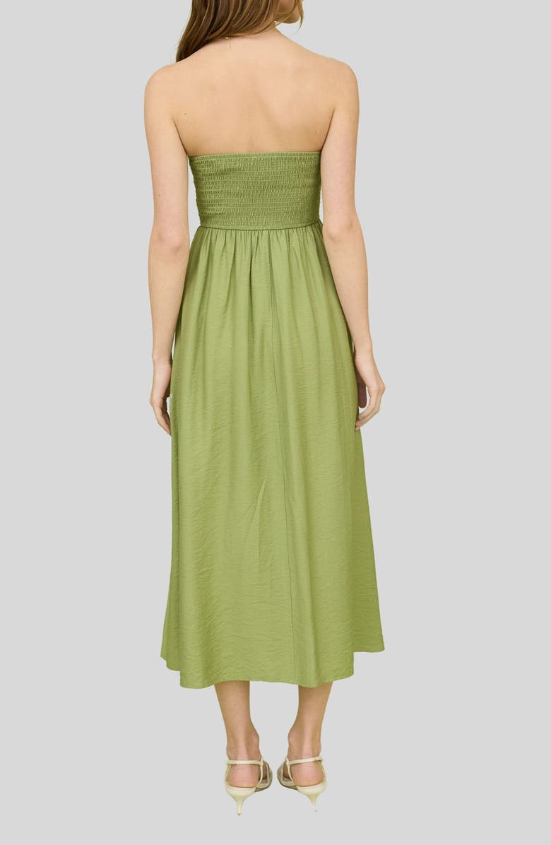 Strapless Midi Dress