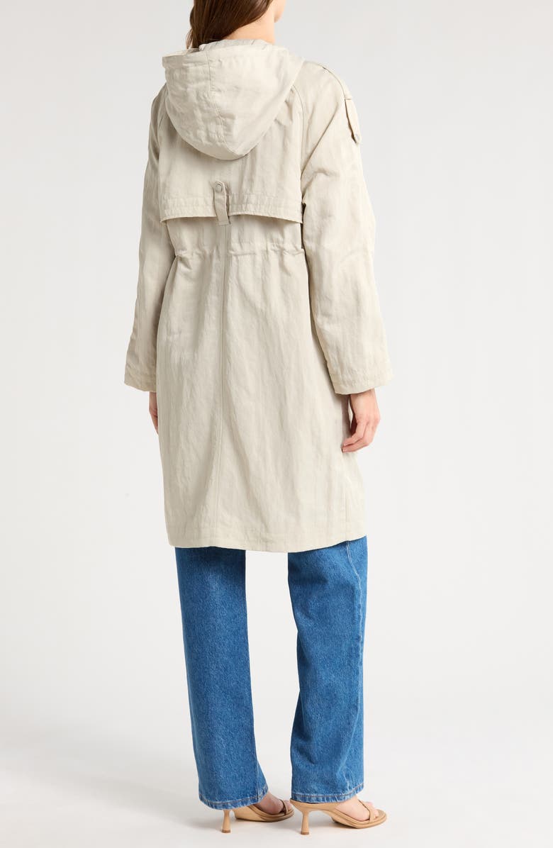 Avec Les Filles Hooded Utility Coat, Alternate, color, Cement