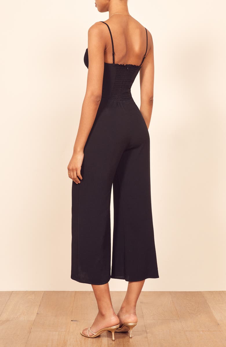 Reformation Gilda Crop Wide Leg Jumpsuit, Alternate, color, 