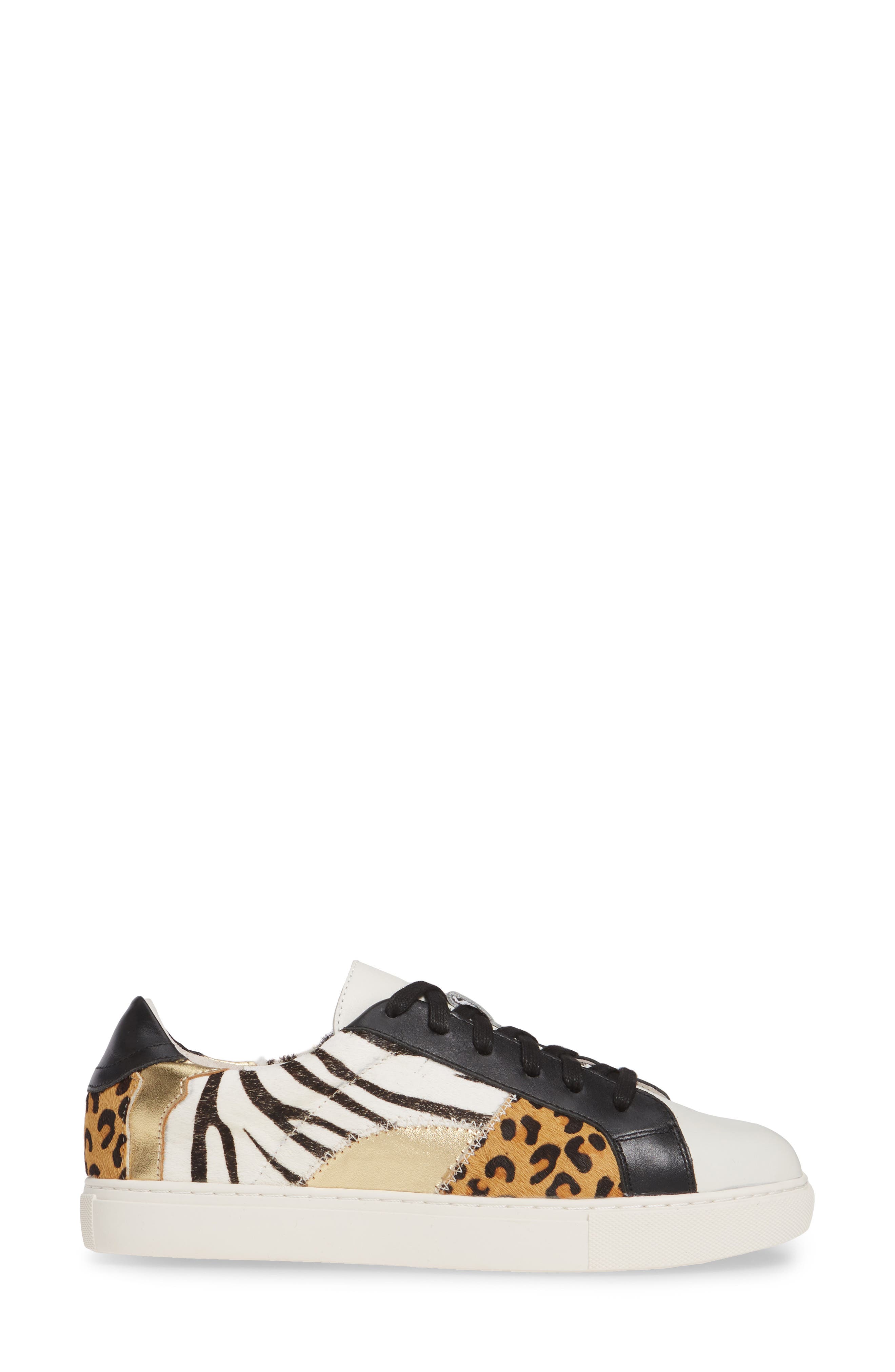 Matisse Zoe Animal Prints Genuine Calf Hair Sneaker, Alternate, color, 