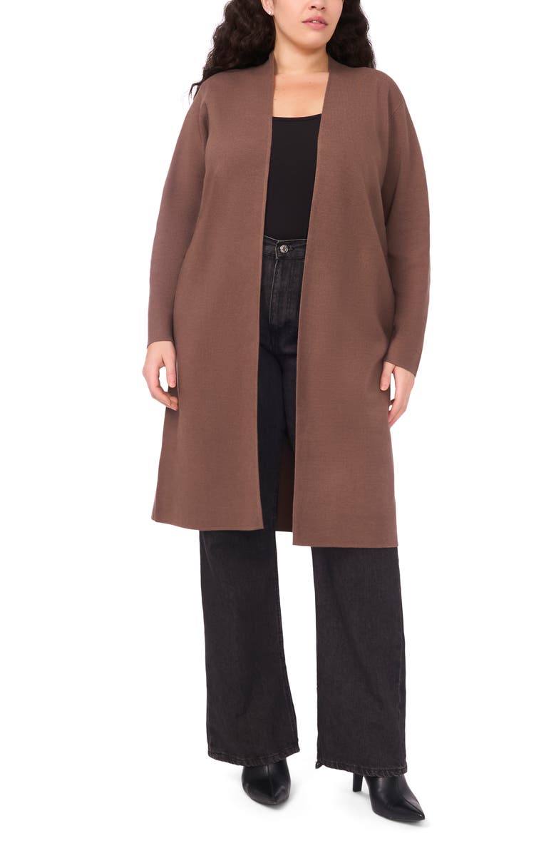 Halogen<sup>®</sup> Open Front Longline Cardigan, Alternate, color, Mink Taupe