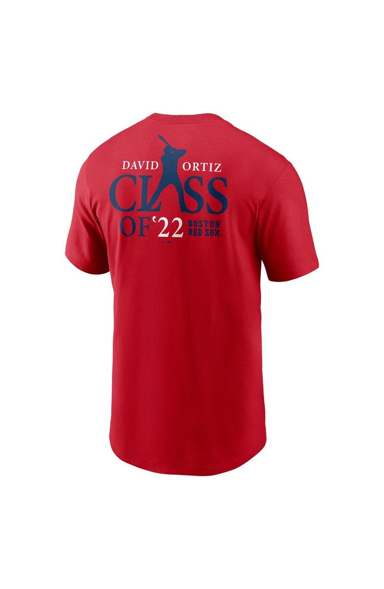 Nike Men's Nike David Ortiz Red Boston Red Sox 2022 Hall of Fame Essential T-Shirt, Alternate, color, Red