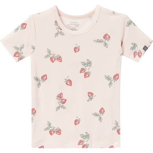 Modern Moments™ By Gerber Snug Fit 4-piece Pajama Set In Light Rose Strawberry