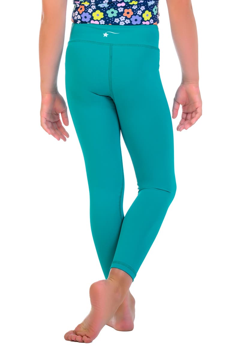 High Waisted Performance Legging(Toddler, Little Kid & Big Kid), Alternate, color, Turquoise