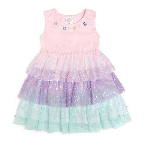 Mermaid Pearl Tank Tutu Dress (Toddler & Little Kid)