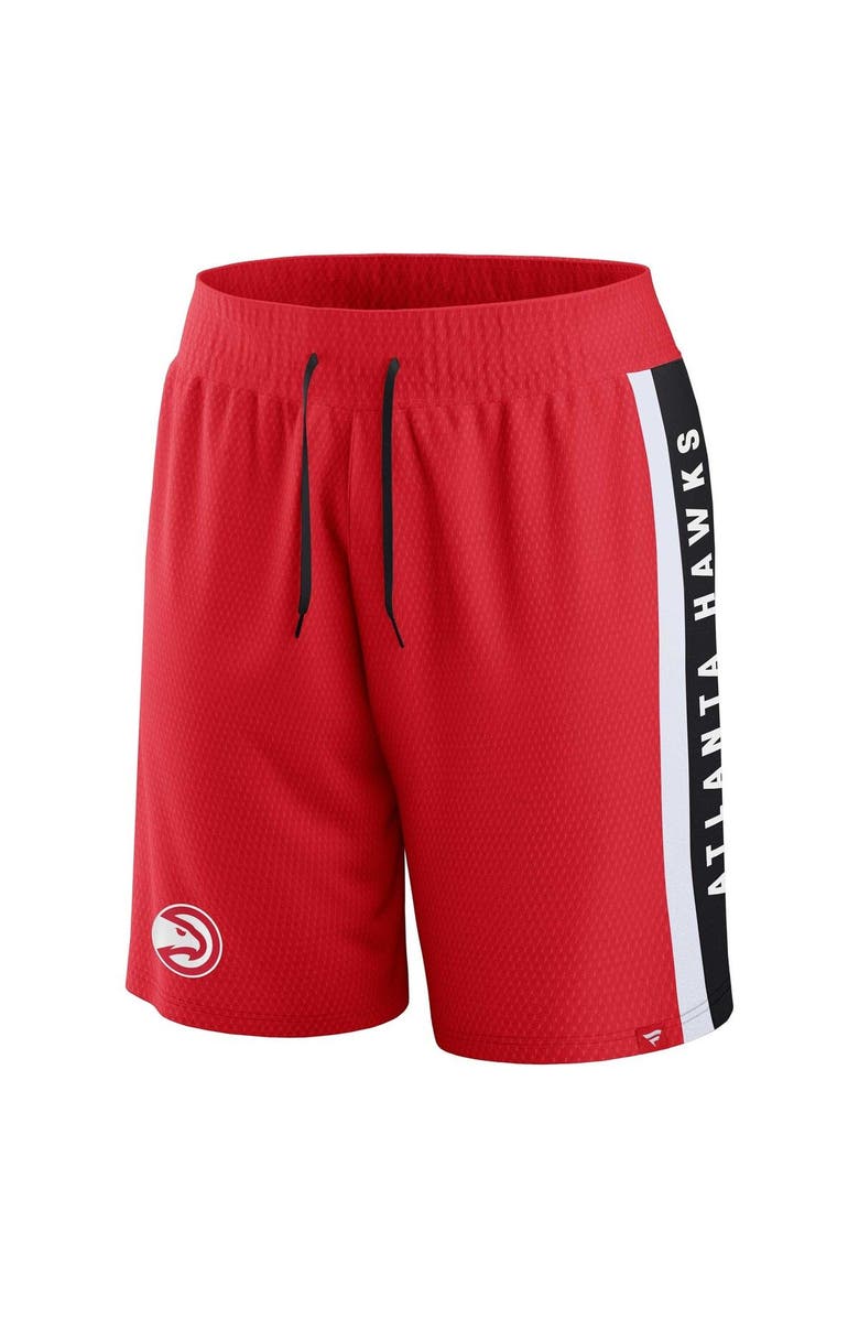 FANATICS Men's Fanatics Branded Red Atlanta Hawks Referee Iconic Mesh Shorts, Alternate, color, Red