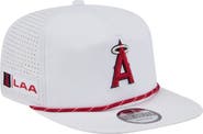 New Era Men's New Era White Los Angeles Angels Perforated Golfer Snapback Hat