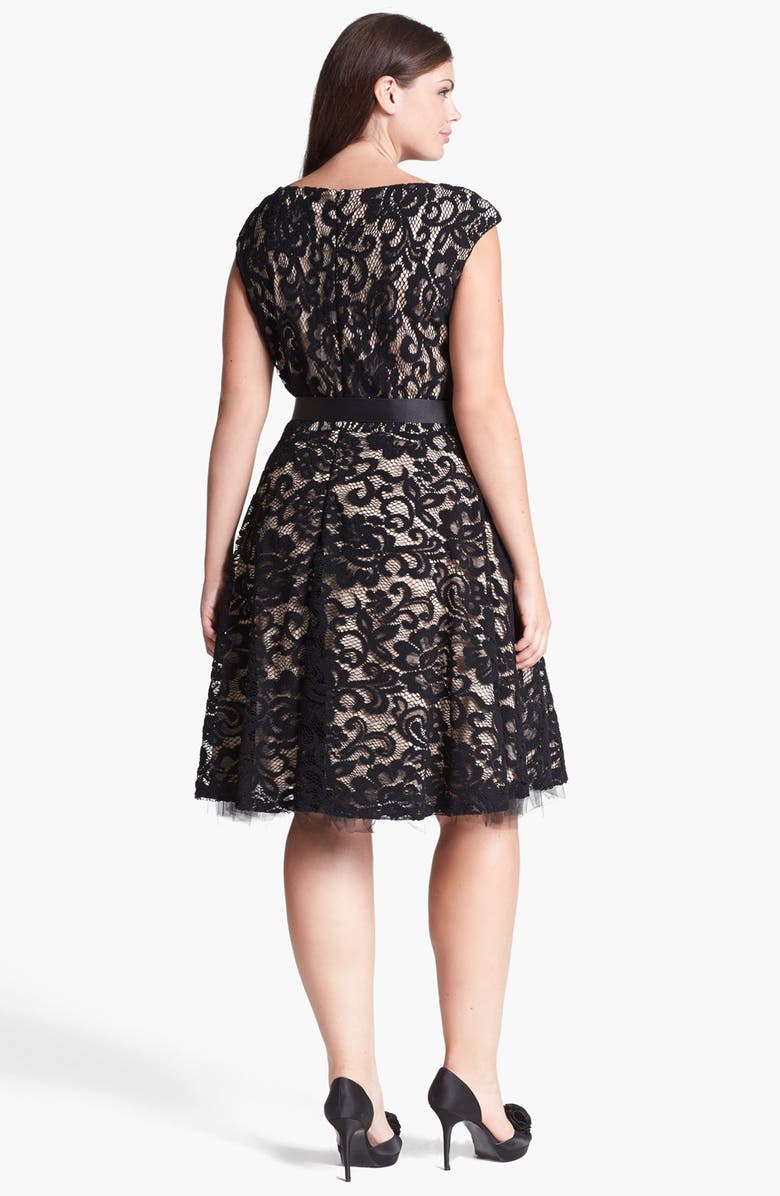 Betsy & Adam Lace Fit & Flare Dress, Alternate, color,