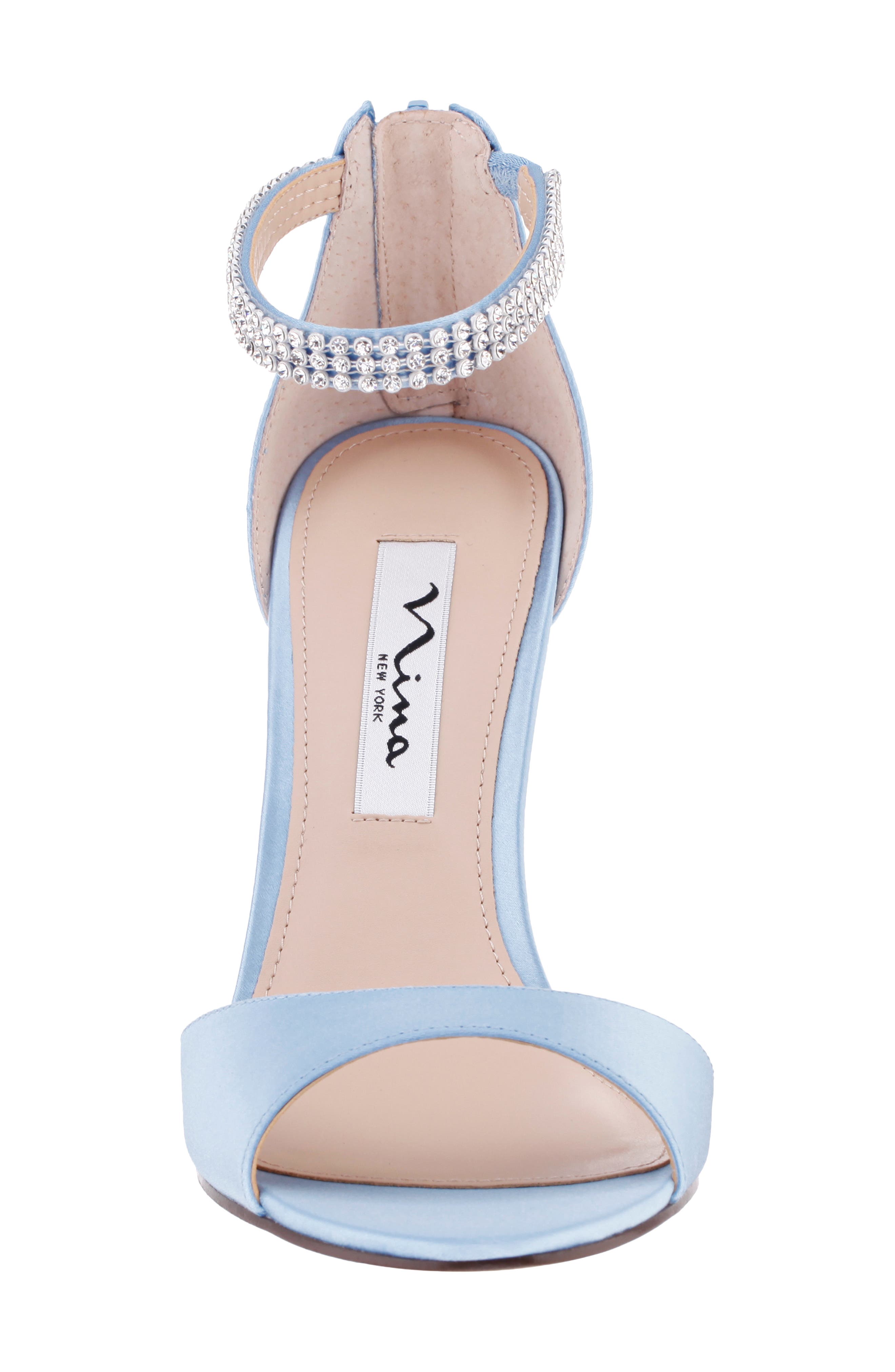 Nina Volanda Ankle Strap Sandal, Alternate, color, Sky Blue