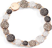 Pomellato Sabbia 18K Gold Diamond Pavé Station Bracelet