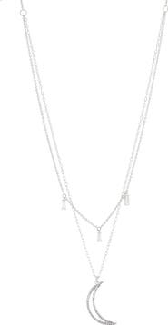 Nadri Cirque Moon Layered Pendant Necklace