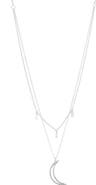 Nadri Cirque Moon Layered Pendant Necklace