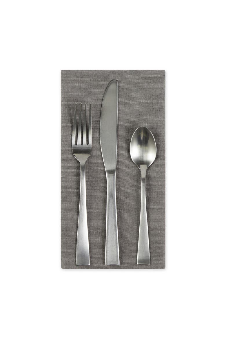 Solid Everyday Cloth Napkin Set/6, Alternate, color, Gray