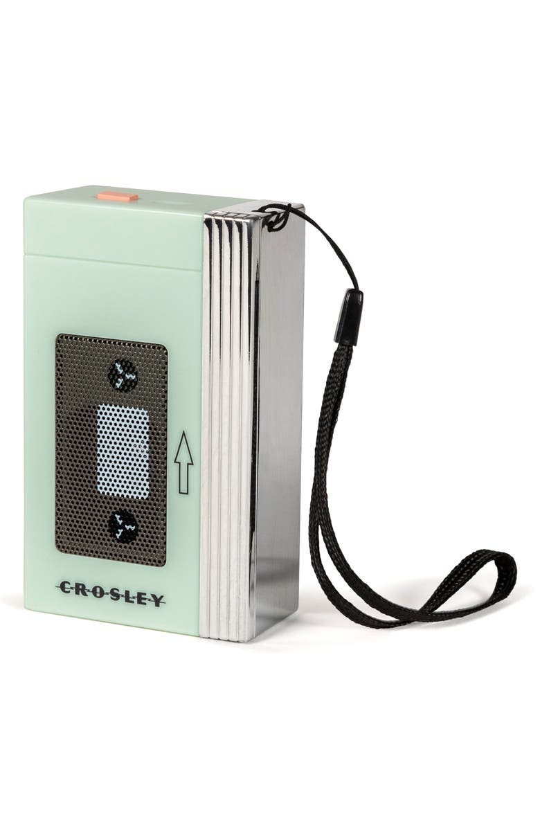 Crosley Radio Mini Retro '80s Inspired Portable Bluetooth<sup>®</sup> Speaker, Alternate, color, Mint