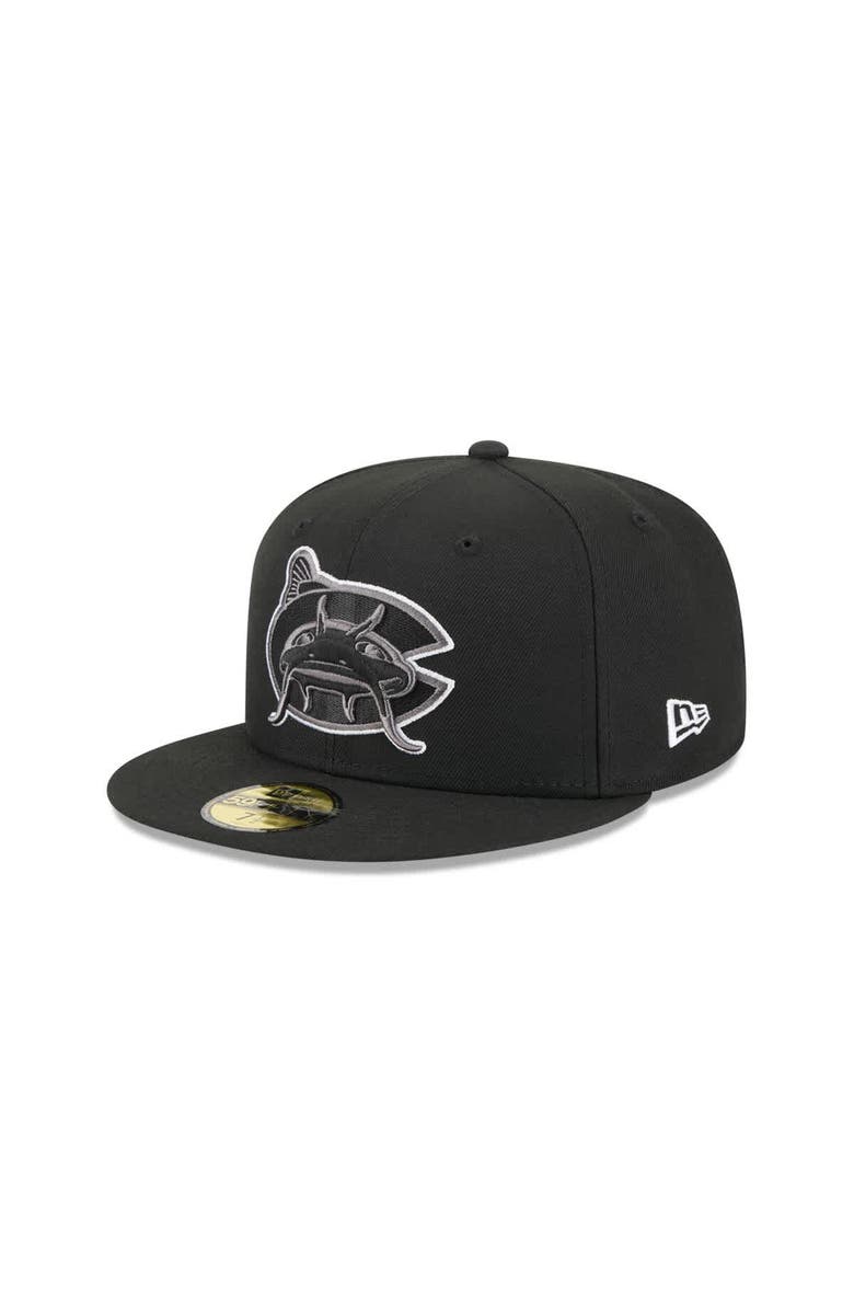 New Era Men's New Era  Black Charlotte Knights Theme Nights 59FIFTY Fitted Hat, Alternate, color, 