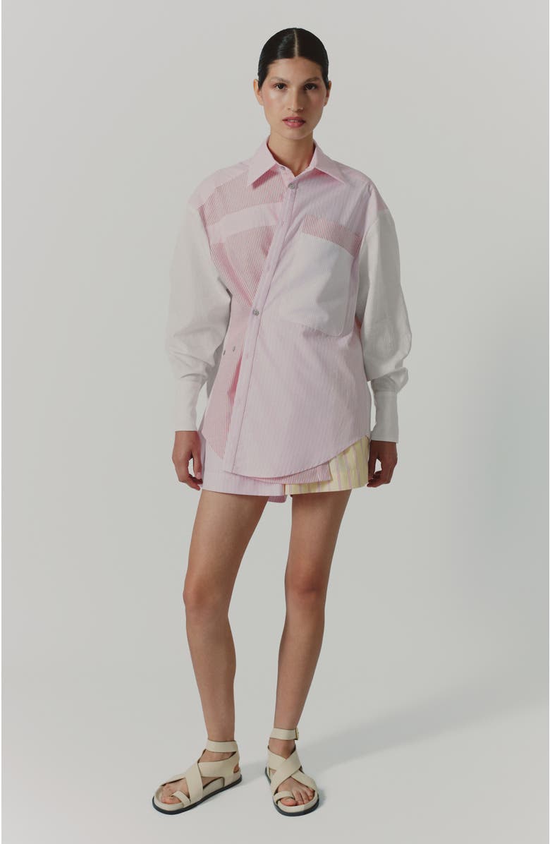 De Loreta Norte Long Sleeve Button-Up Cotton Shirt, Alternate, color, Mil Rayas Rosa Print