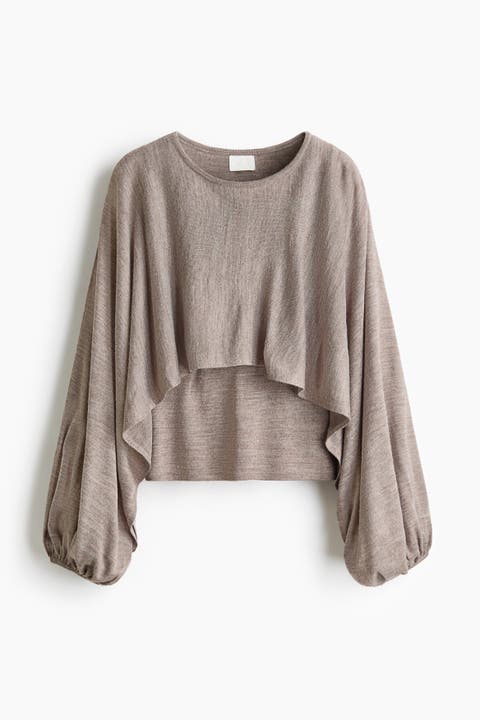 Layered Fine-knit Top