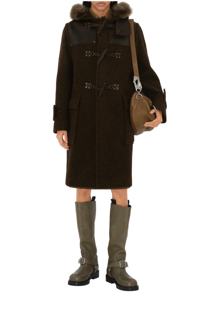 Burberry Wool Duffle Coat, Main, color, 