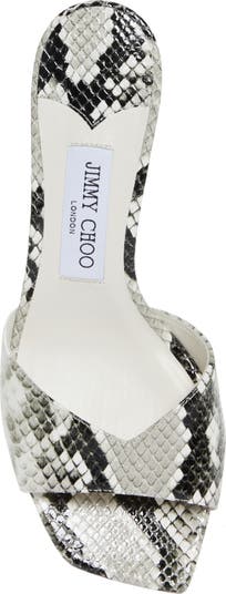 Skye Snakeskin Embossed Slide Sandal