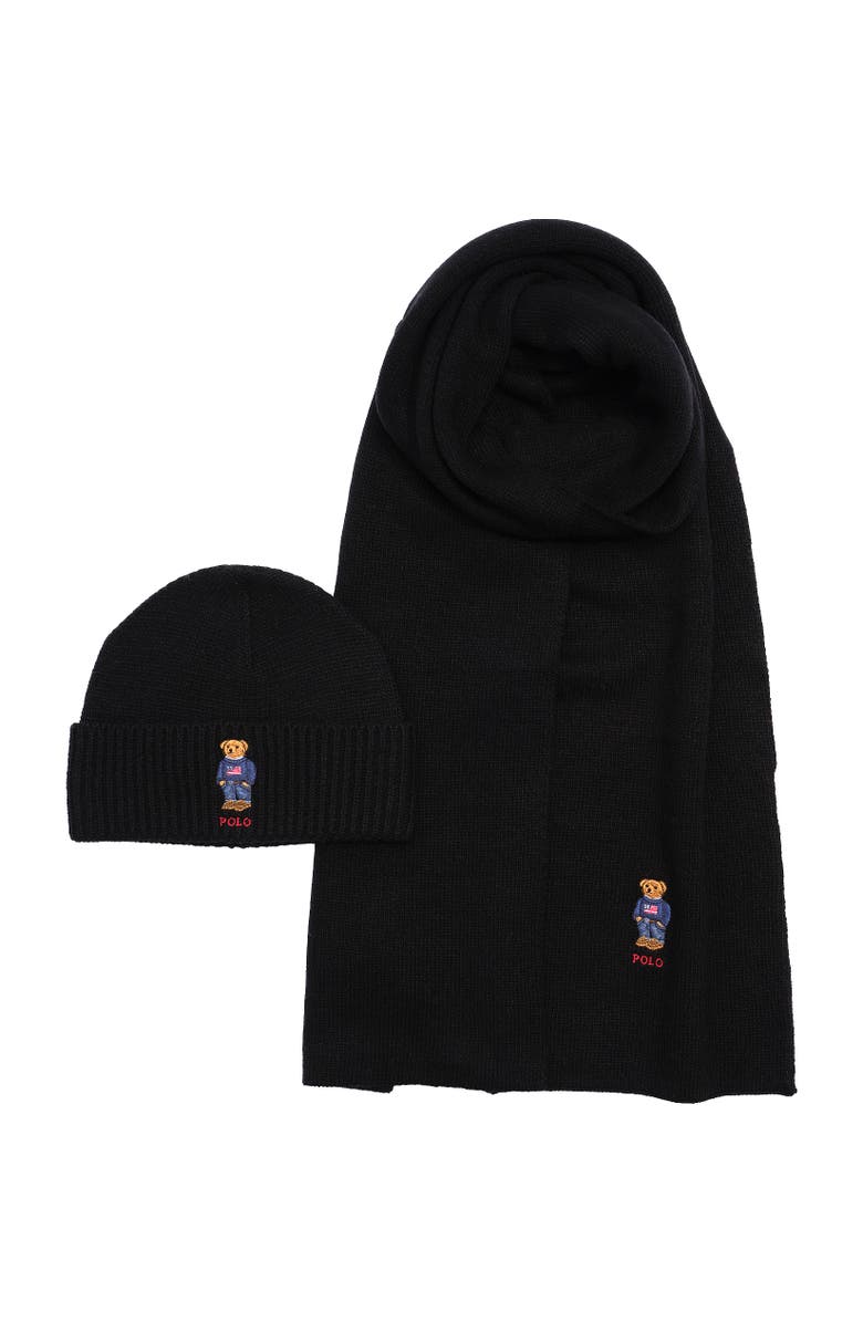 Polo Ralph Lauren Flag Bear Gift-Set, Alternate, color, Polo Black