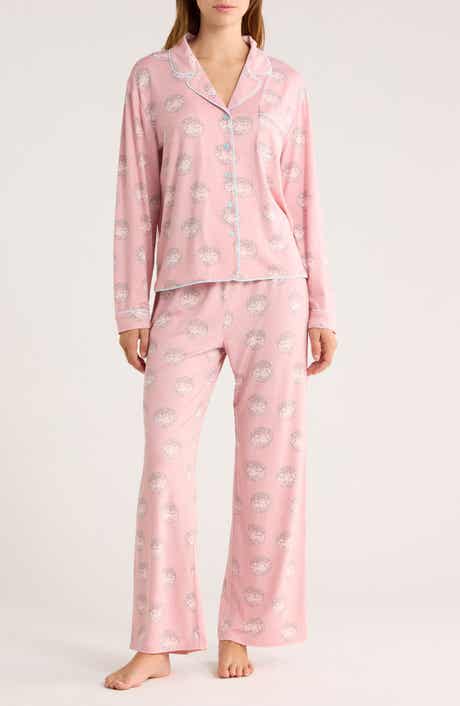 Honeydew Quiet Night Long Sleeve Button-Up Top & Pants Pajamas