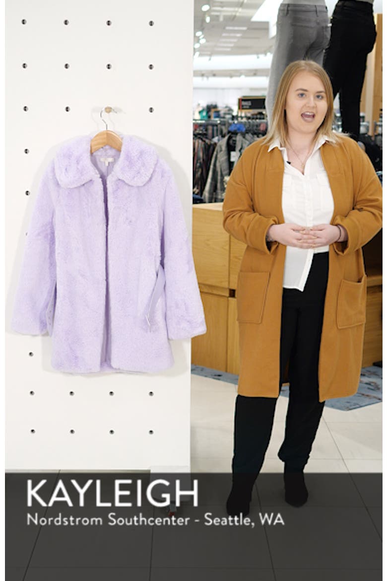 Everette Faux Fur Coat video