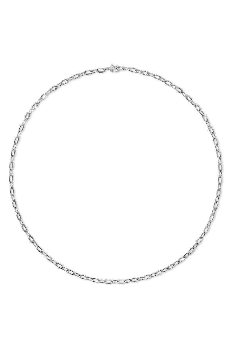 Madison Chain Necklace, 3mm, Alternate, color, STERLING SILVER