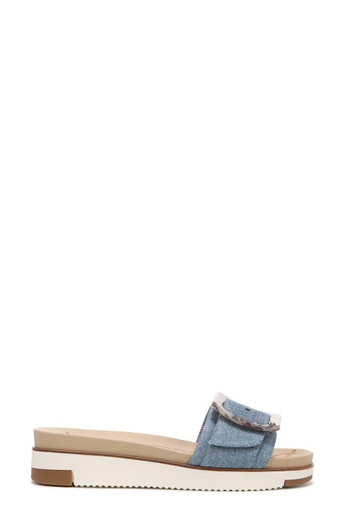 Sam Edelman Ariane Platform Slide Sandal In Royal Sky Blue