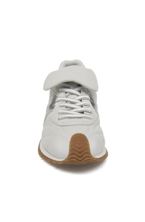 Jslides Footwear Lotty Sneaker In White Silver
