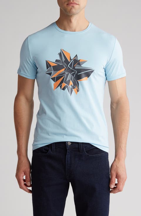 3D Abstract Graphic Print T-Shirt
