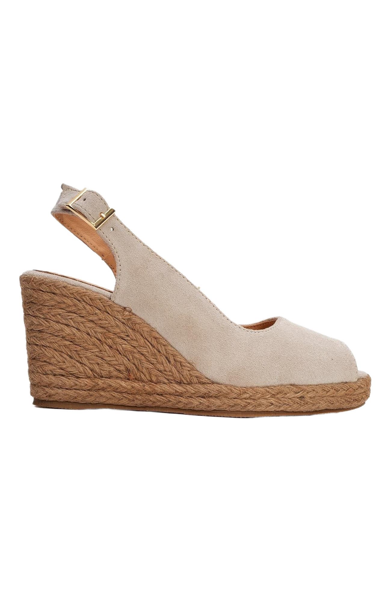 Forever & Always Shoes Ryan Leather Espadrilles, Alternate, color, Beige Suede Leather