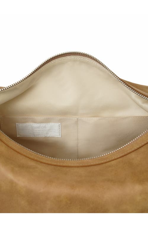 Stand Oil Mushy Faux Leather Shoulder Bag In Brown