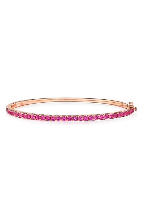 Pink Sapphire Bangle