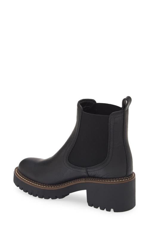 Nordstrom Miah Water Resistant Chelsea Lug Boot In Black