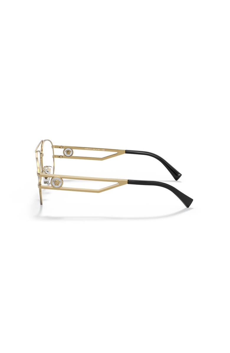 Versace 57mm Pilot optical glasses, Alternate, color, Gold