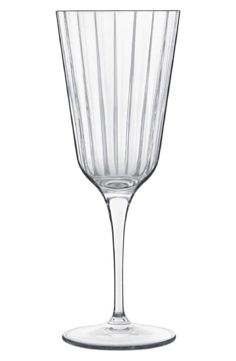 Luigi Bormioli Bach Set of 4 Retro Wine Glasses, Main, color, Clear