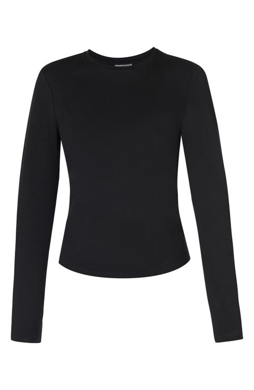 Sweaty Betty Essential Sculpt Long Sleeve Tee In Black