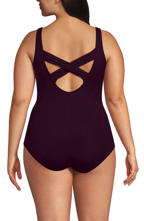 Lands' End Slender Suit Carmela One Piece Swimsuit