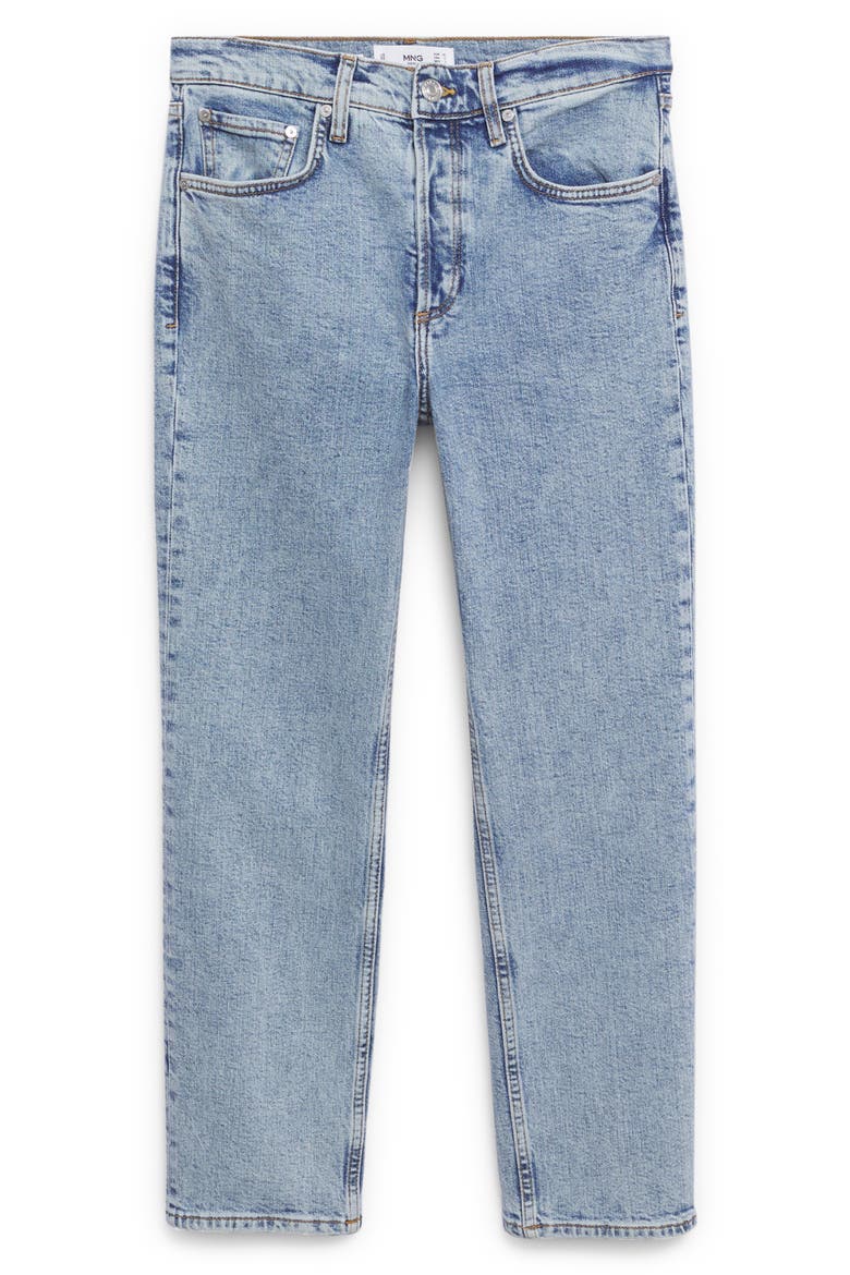 Committed Collection Ankle Straight Leg Jeans, Alternate, color, LIGHT BLUE