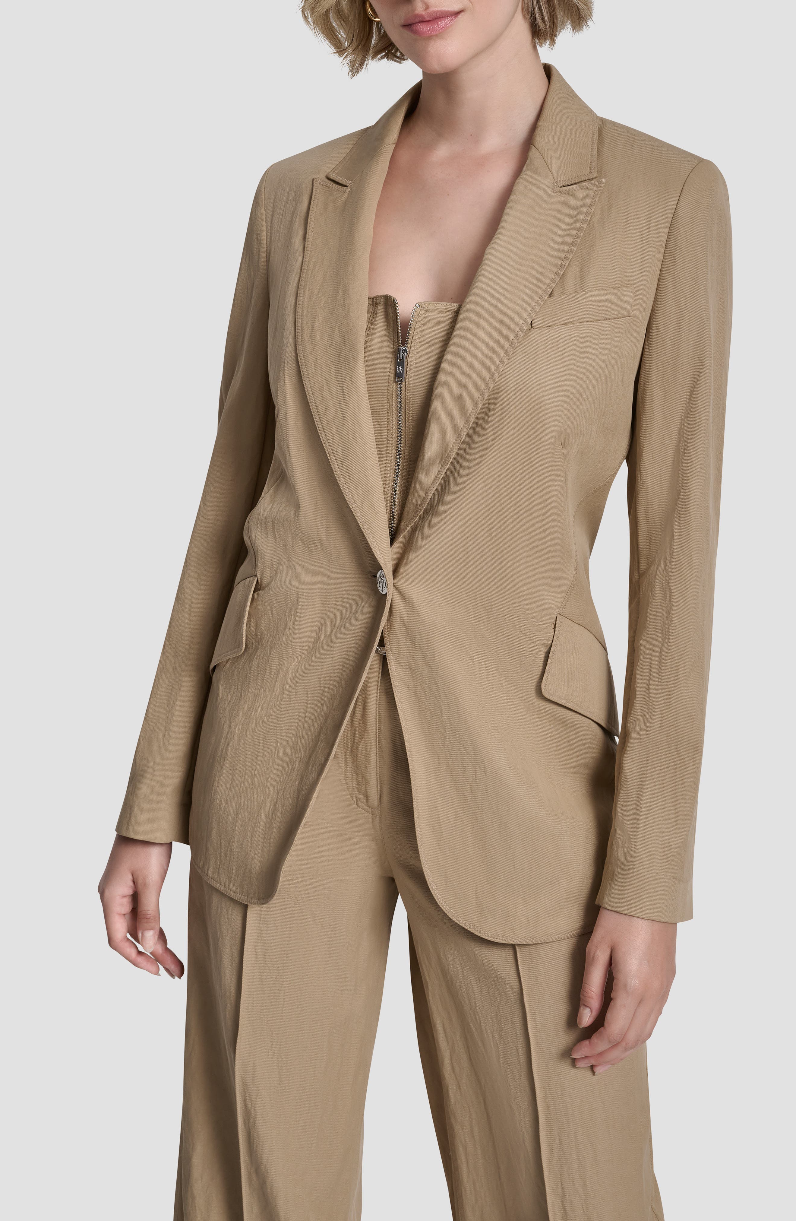 Zigzag Stitch Blazer - image 3